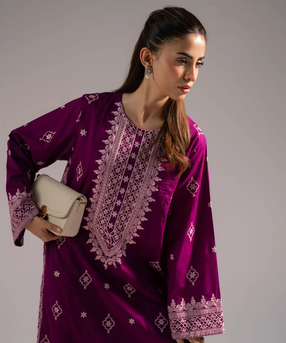 2 Piece - Embroidered Jacquard Suit