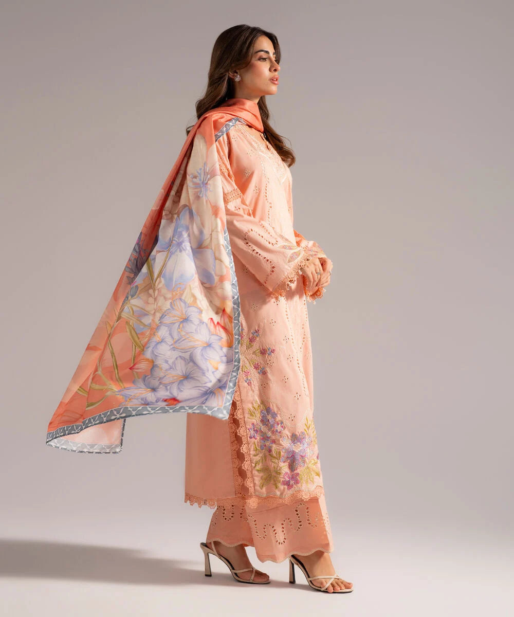 3 Piece - Embroidered Lawn Suit