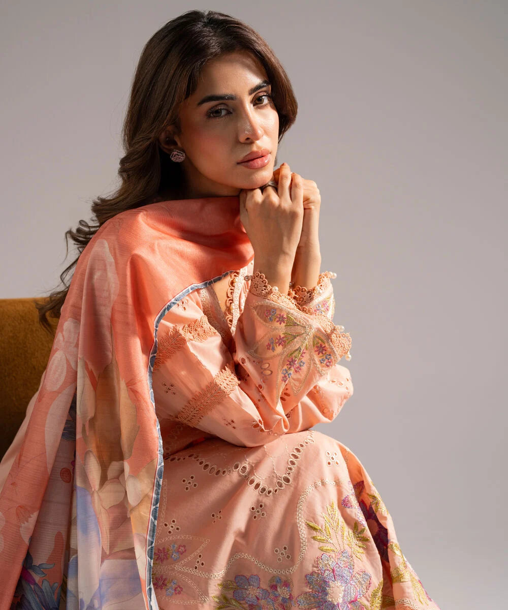 3 Piece - Embroidered Lawn Suit