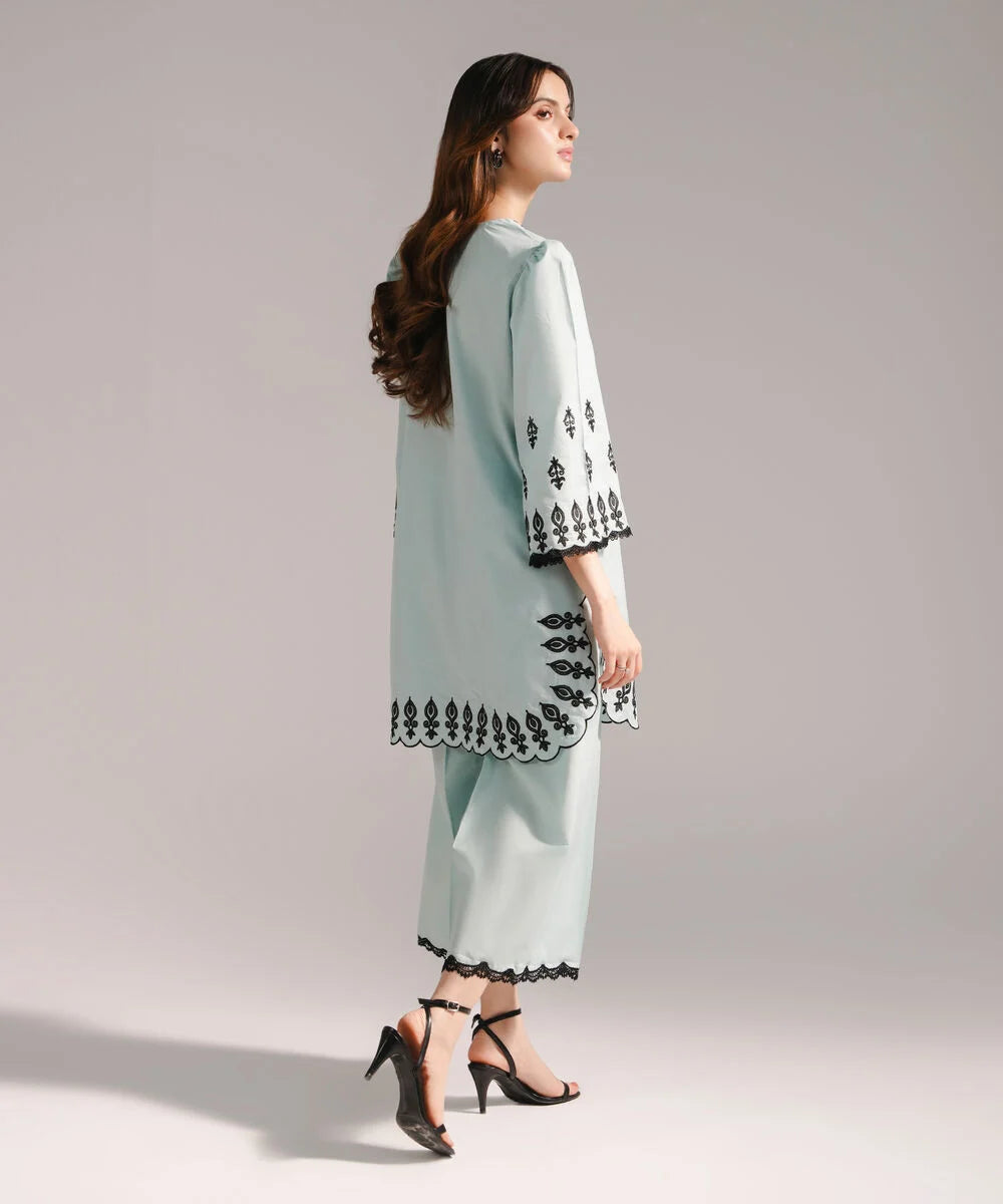 Embroidered Zari Lawn Shirt