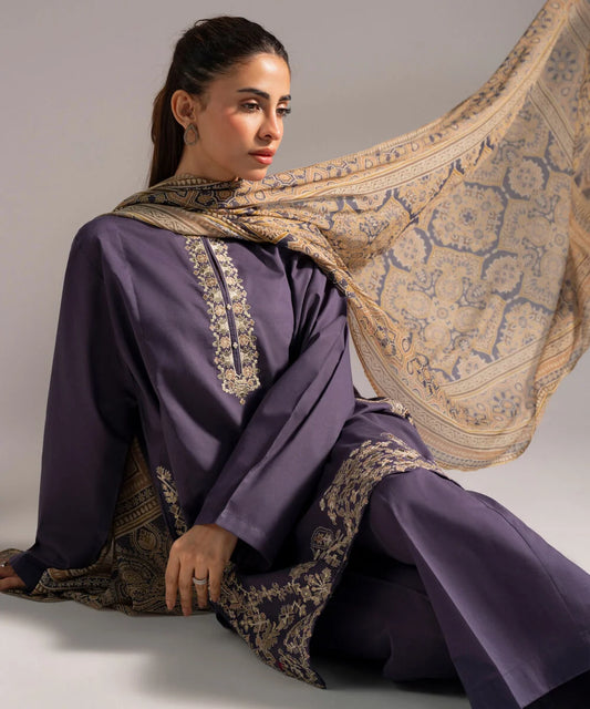 3 Piece - Embroidered Lawn Suit
