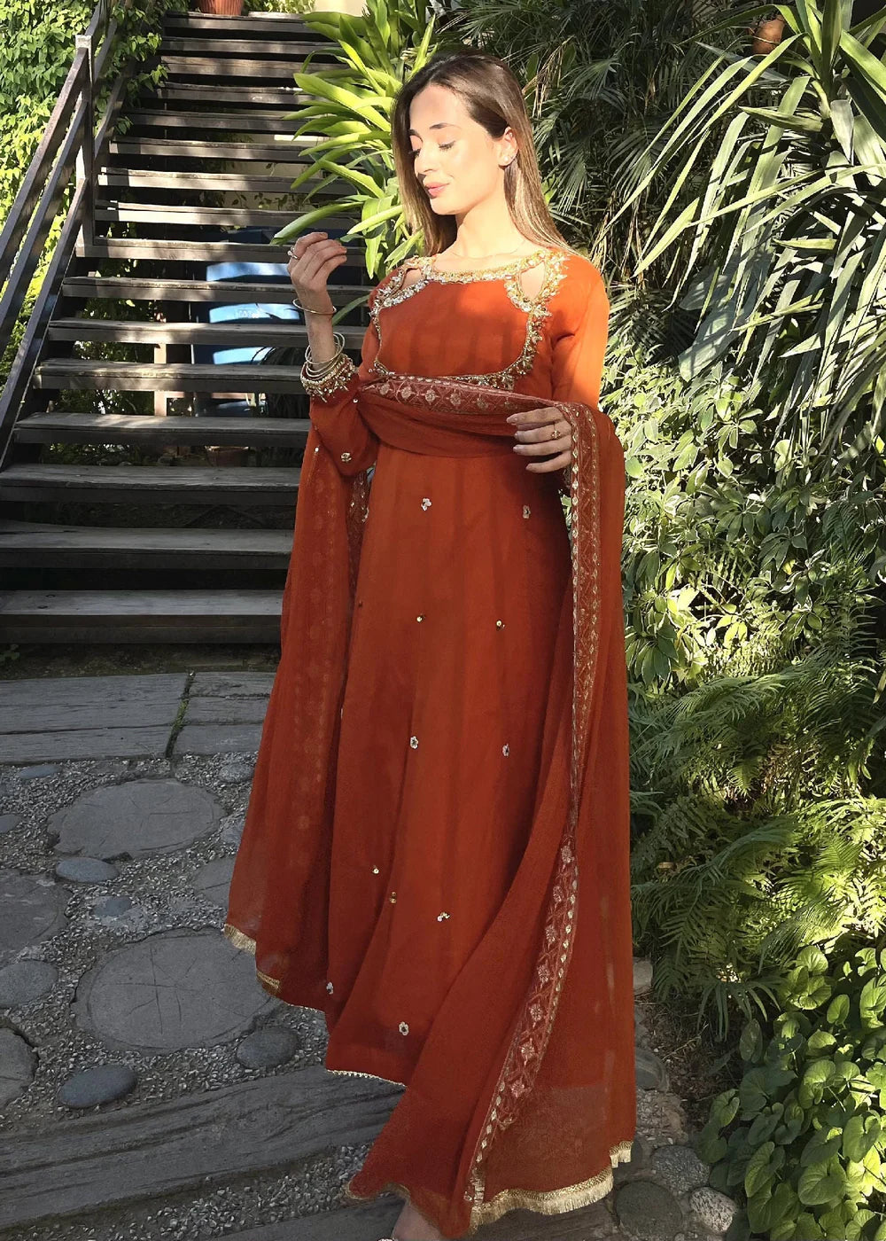 3 Piece Kattan silk Maxi Women's Dress