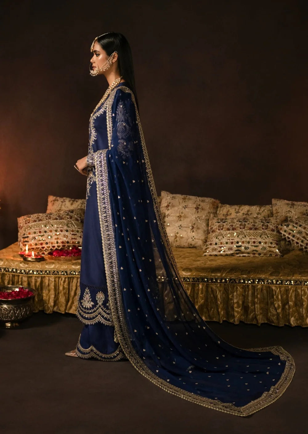 3-PC RAW SILK EMBROIDERED  Women's Dress