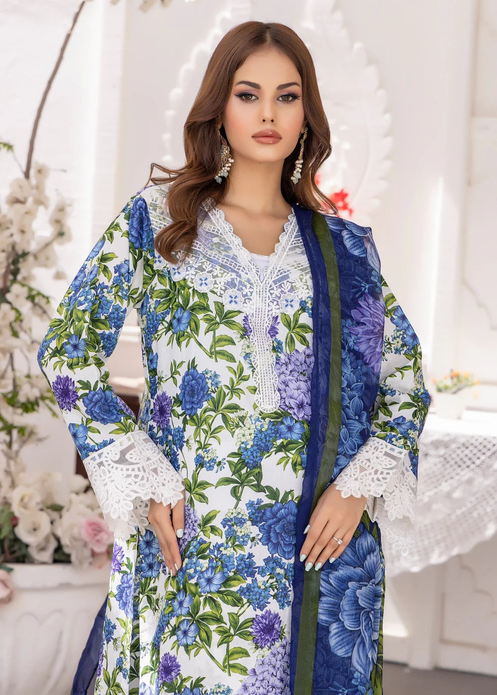 3 Piece Lawn Women's Suit Summer Collection