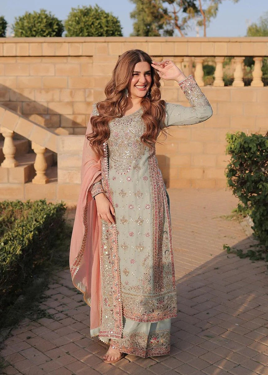 3 Piece Embroidered Silk Women's Dress