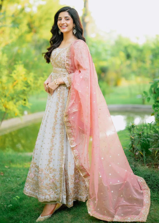 Long angrakha Chiffon Women's Dress
