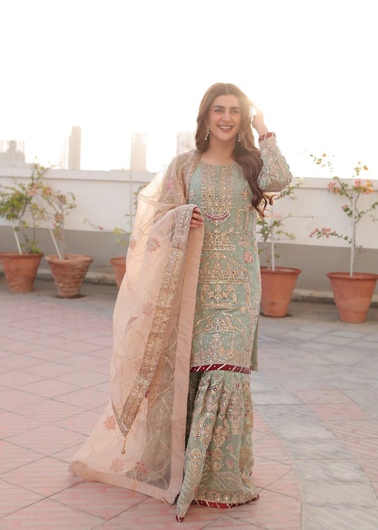 3 Piece Chiffon Party wear Women's Dress
