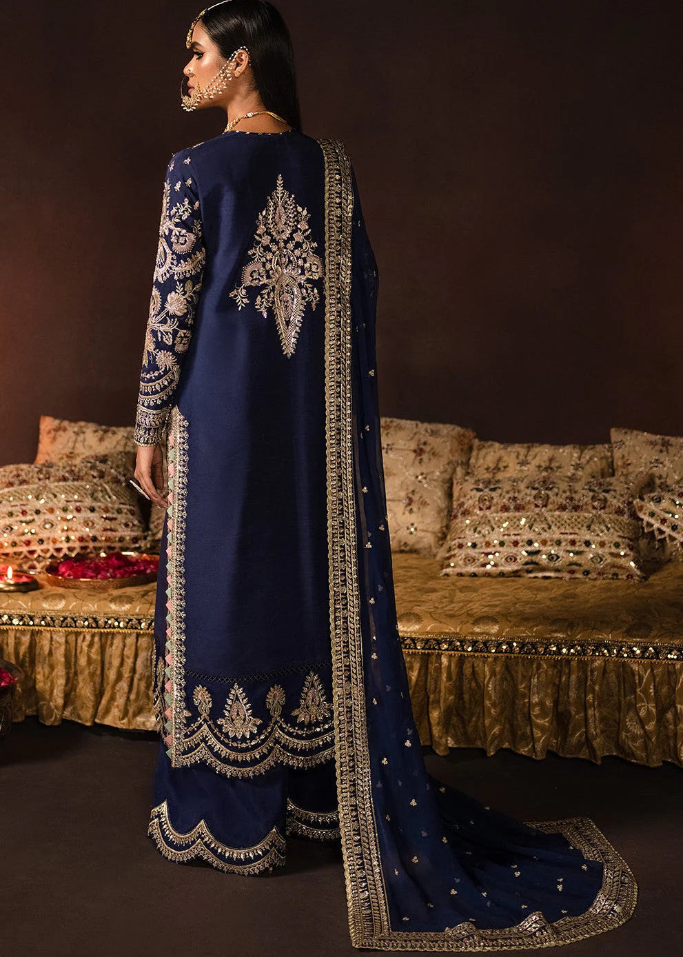 3-PC RAW SILK EMBROIDERED  Women's Dress