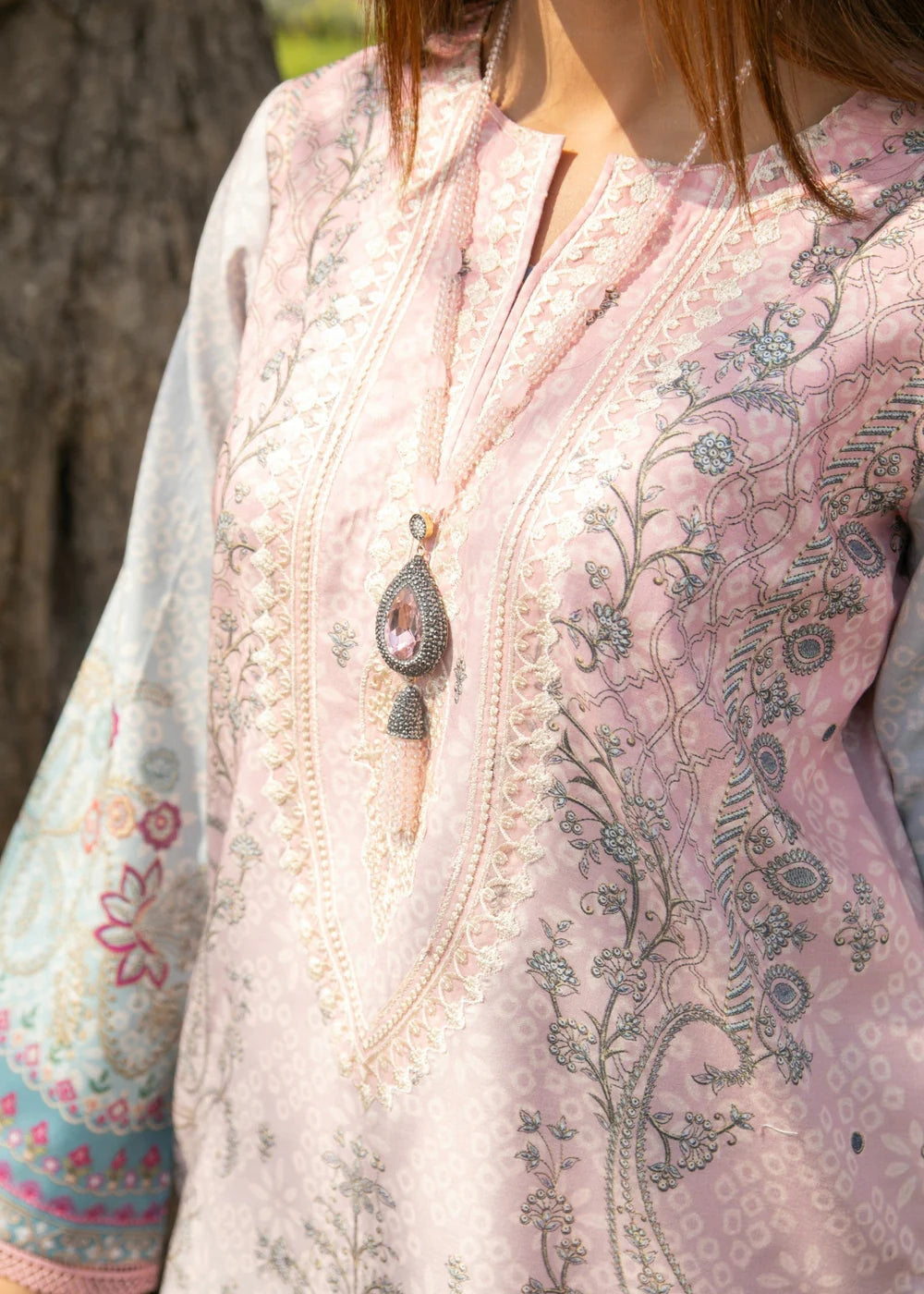 3 Piece Embroidered Women's Suit Summer Collection