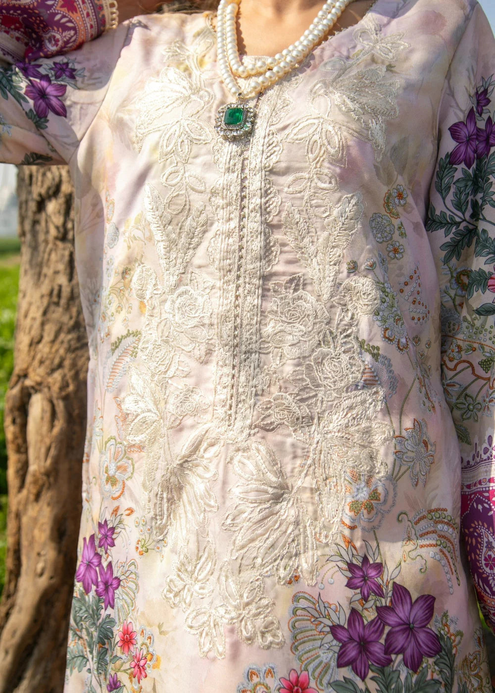 3 Piece Embroidered Women's Suit Summer Collection
