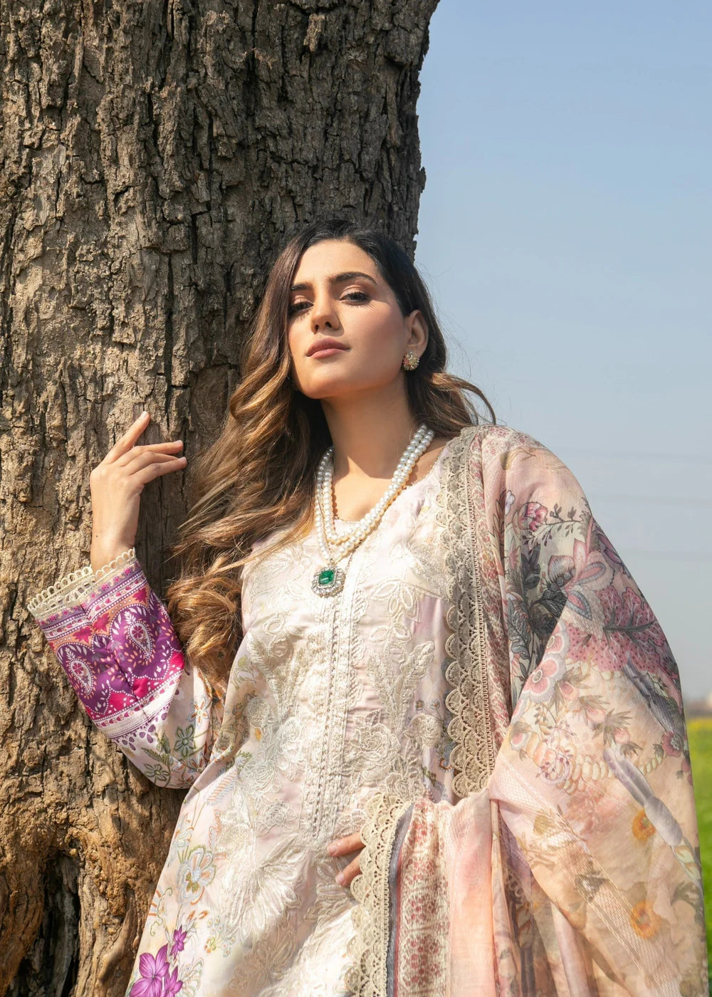 3 Piece Embroidered Women's Suit Summer Collection