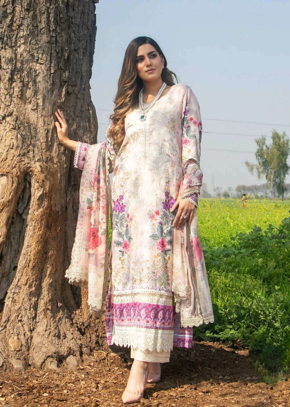 3 Piece Embroidered Women's Suit Summer Collection