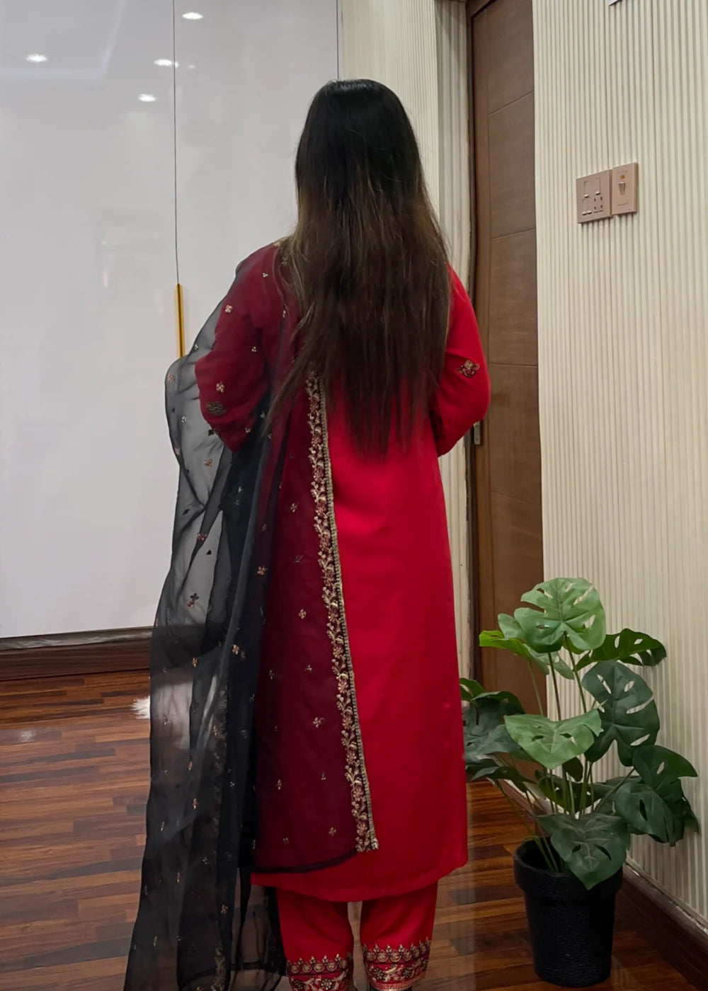 3 Piece Embroidered Women's Suit Winter Collection