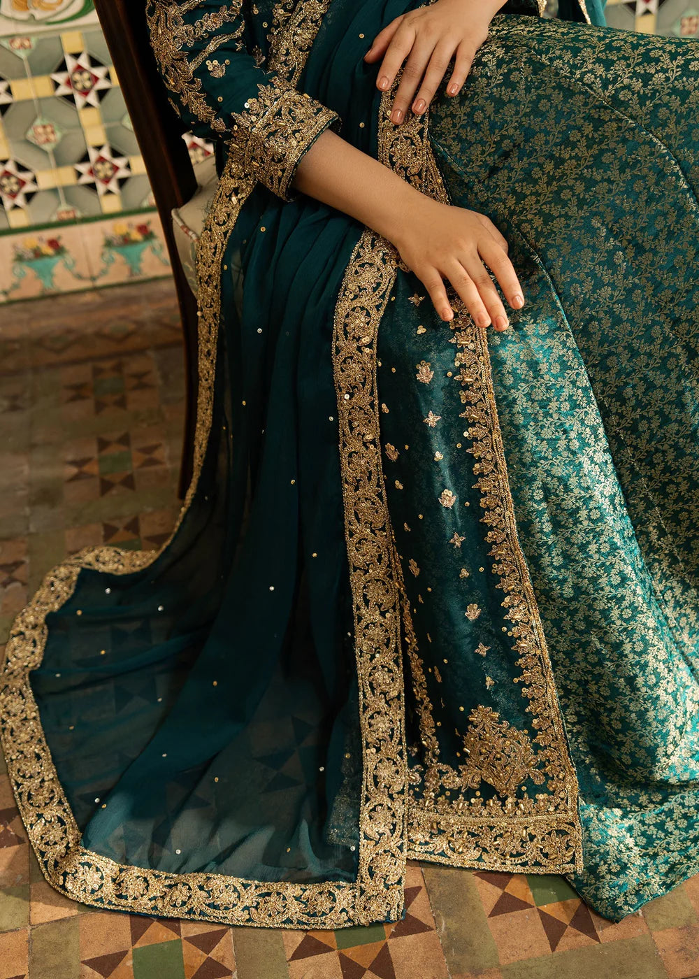 Flared lehenga Chiffon Women's Dress