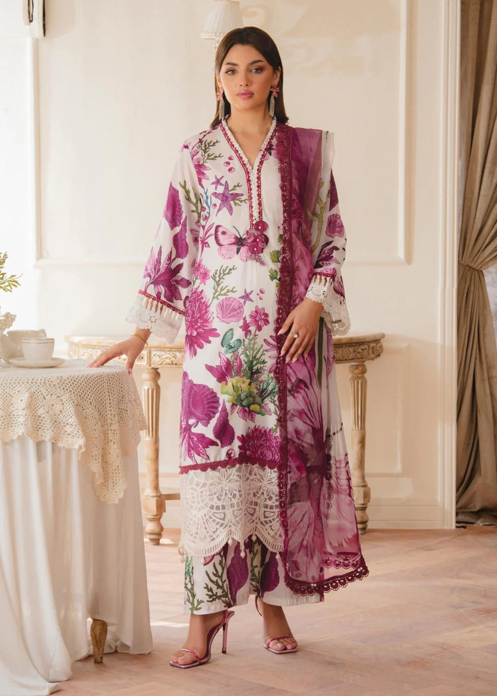 3 Piece Lawn Women's Suit Summer Collection