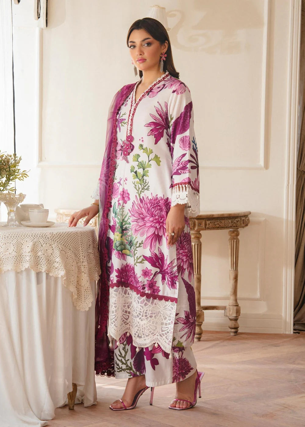 3 Piece Lawn Women's Suit Summer Collection
