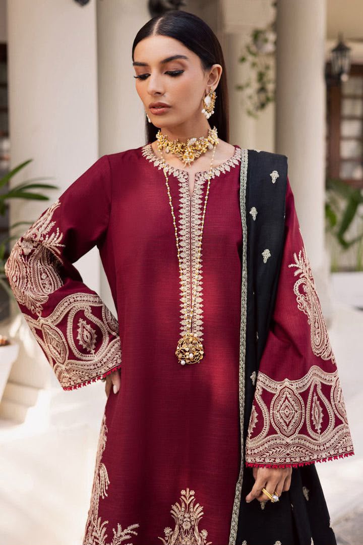 Aneelas Premium Lawn 3PC Suit - Heavy Embroidered Formal Ensemble