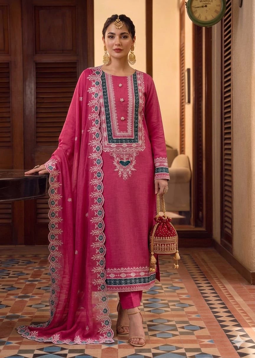 3PIECE Embroidered Summer Collection
