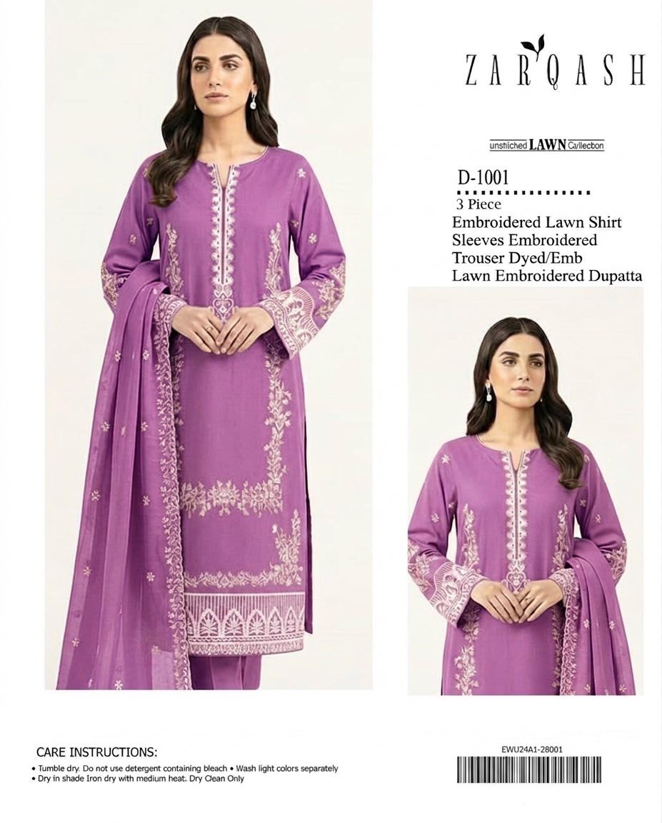 3PIECE Embroidered Summer Collection