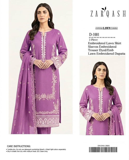 3PIECE Embroidered Summer Collection