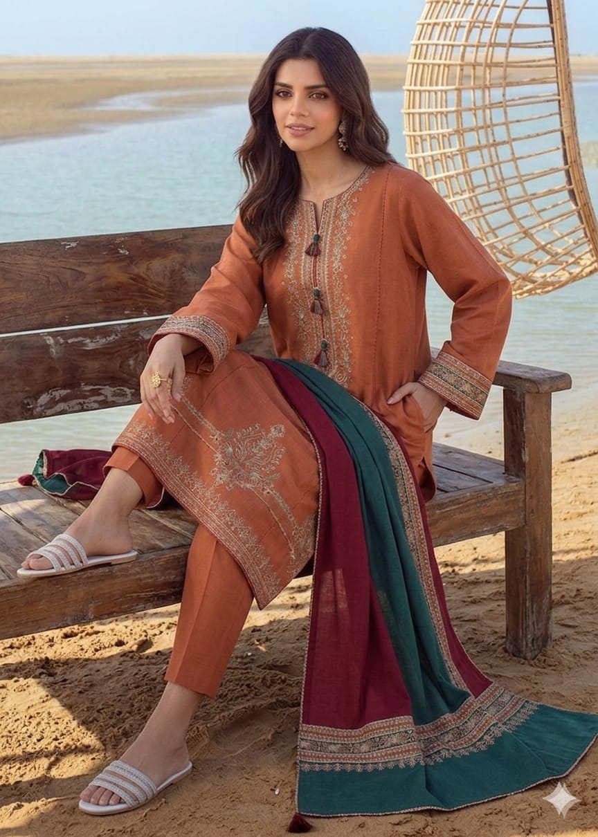 3PIECE Embroidered Summer Collection