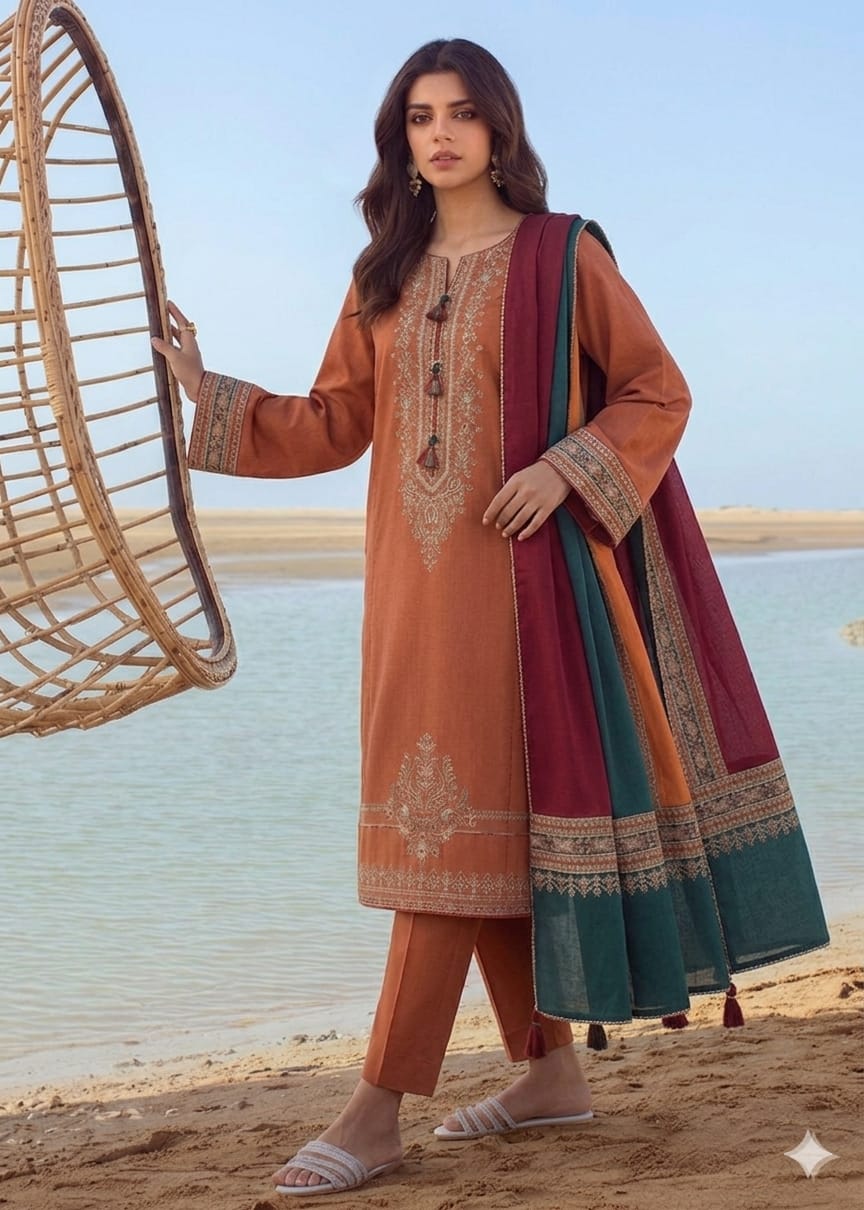 3PIECE Embroidered Summer Collection