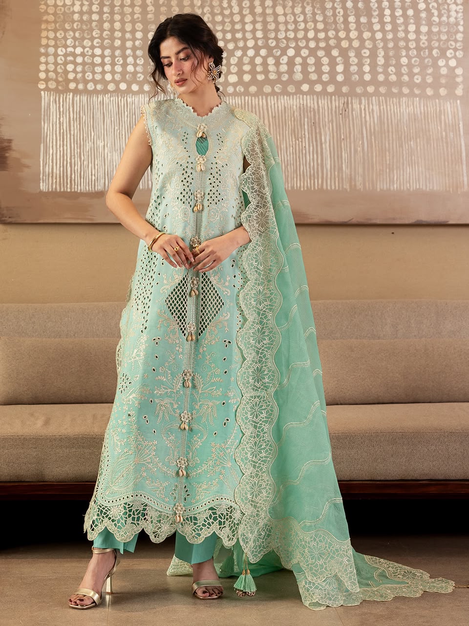3PIECE Luxury Embroidered Chikenkari Collection