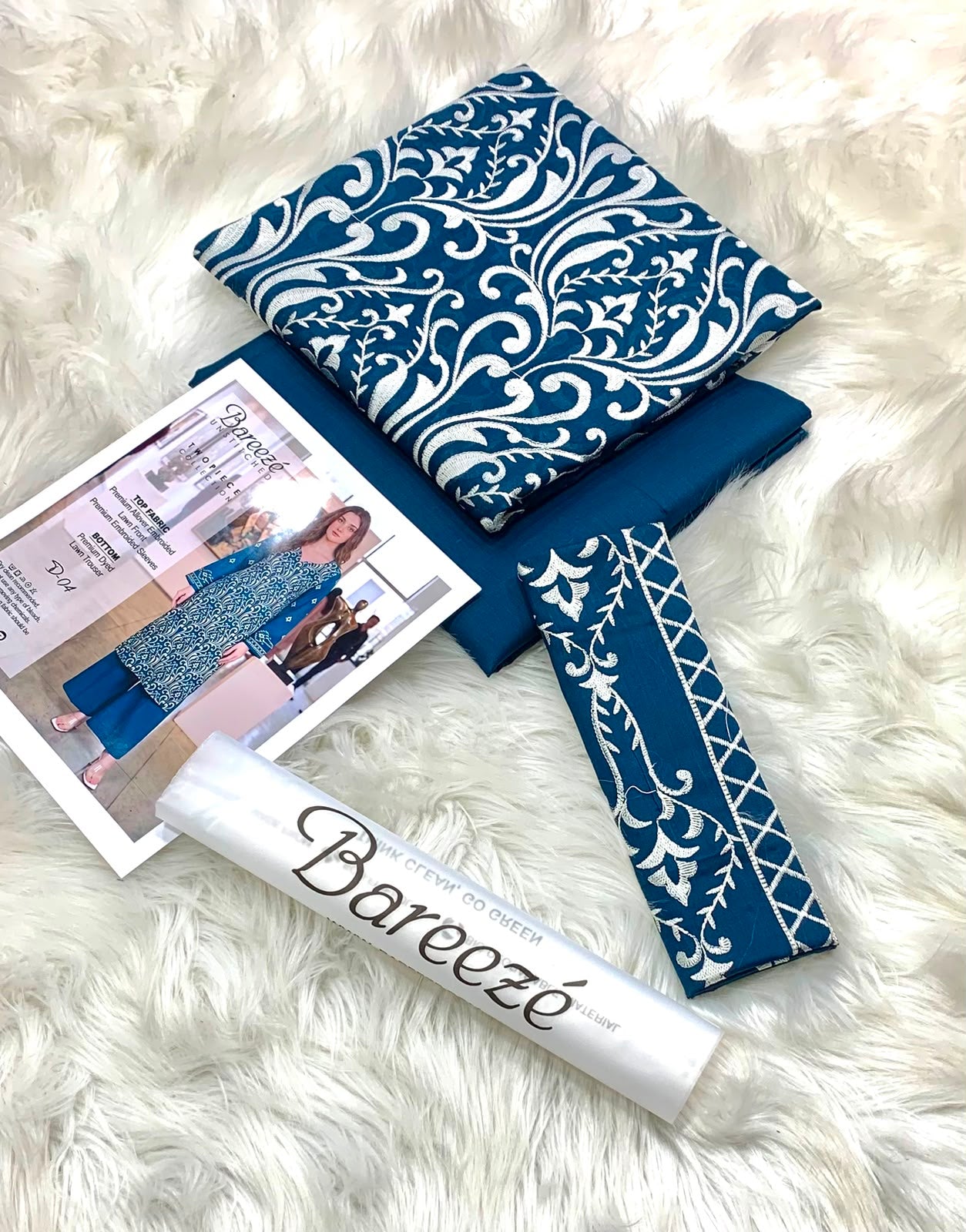 2PC Bareeze Luxury Embroidered Collection