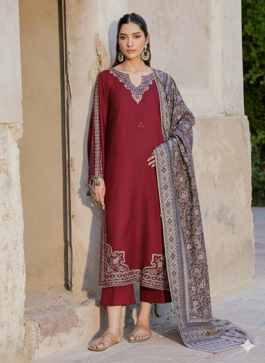 3PIECE Luxury Embroidered Collection