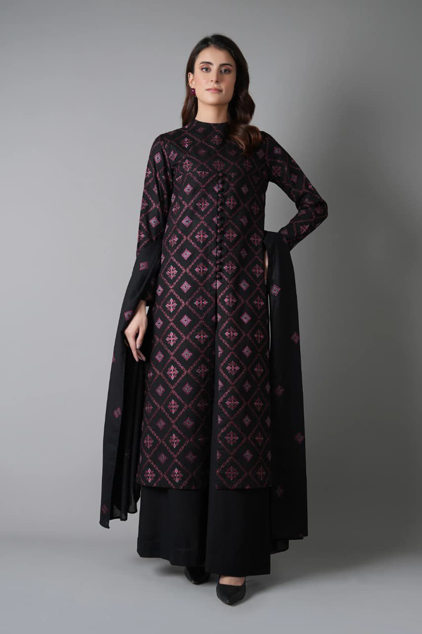 3 Piece Embroidered Summer Suit