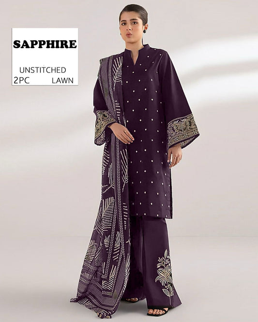 2PC Summer Collection Lawn Suit