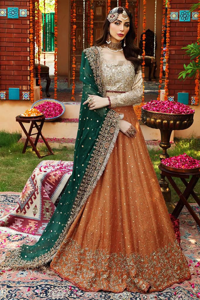 Ayesha Imran Bridal Maxi - Heavily Embroidered Luxury Long Frock