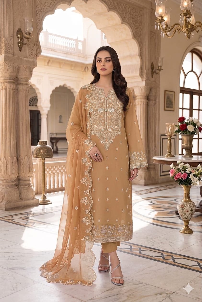 3PIECE Embroidered Summer Collection