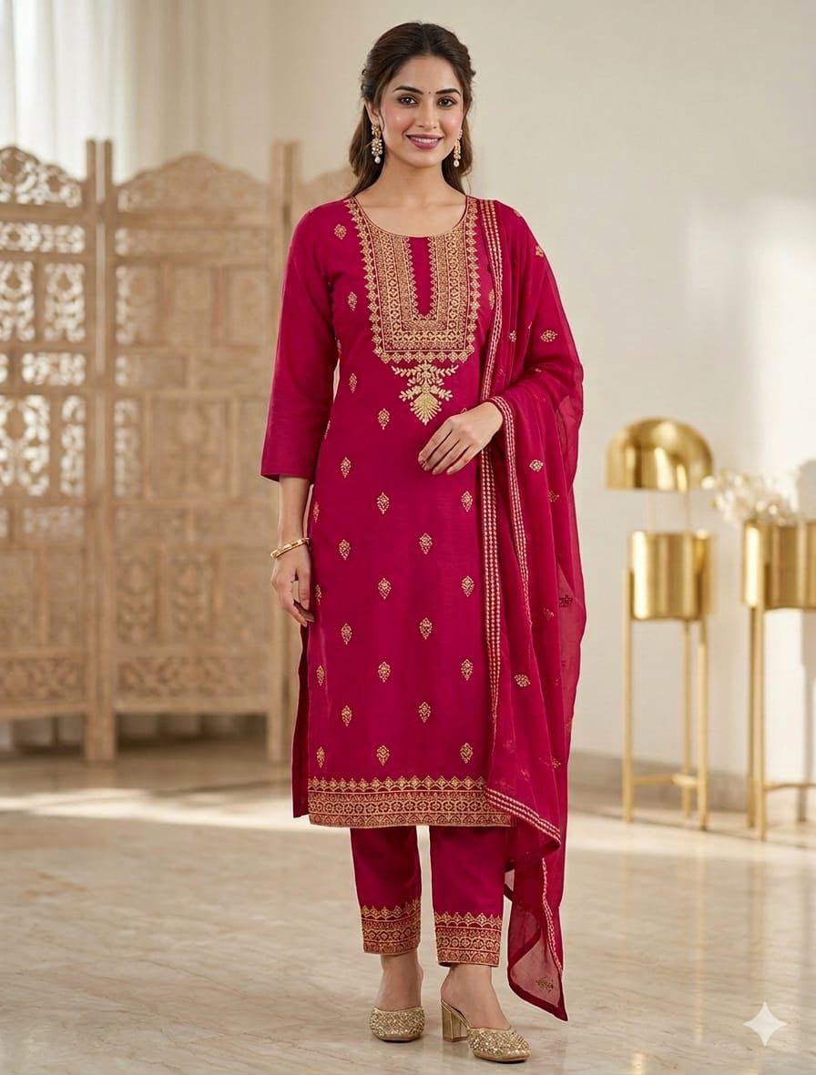 3PIECE Embroidered Sequence Summer Collection