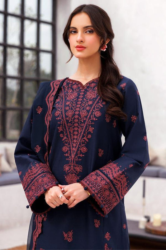 3PIECE Embroidered Summer Suit