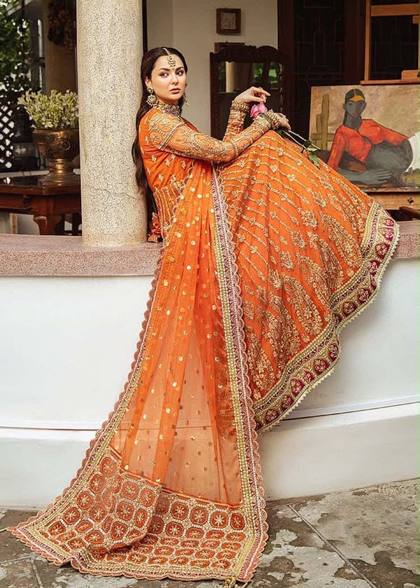 3PIECE Luxury Embroidered Net Maxi With Heavy Embroidered Handmade it Dupatta