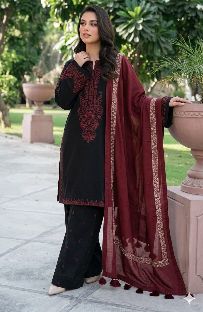 3PIECE Luxury Embroidered Collection