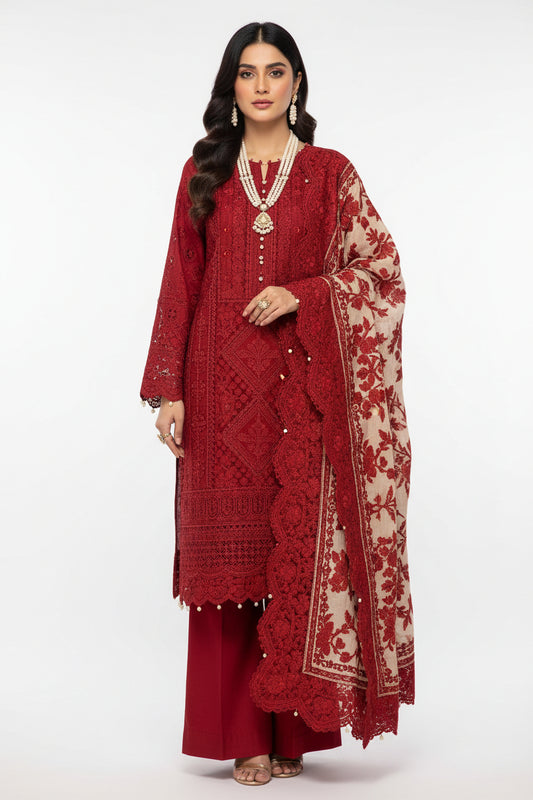3PIECE Luxury Embroidered Chikenkari Collection