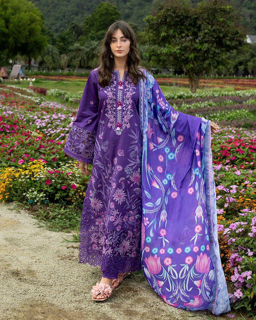 Mushq Festive Lawn 2026 - Heavy Embroidered Spengle Work 3PC Suit