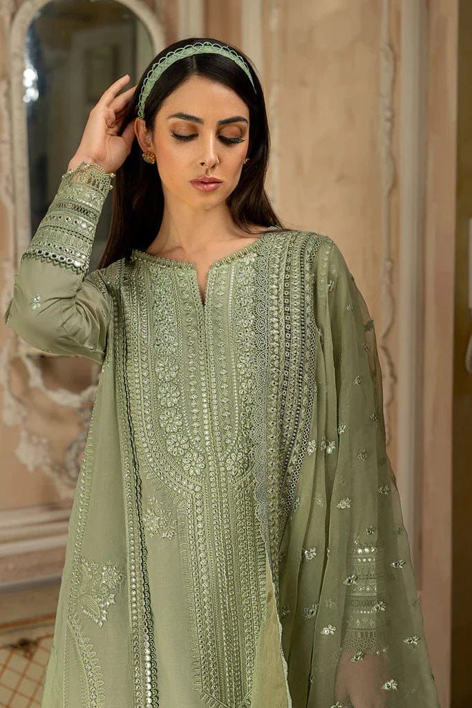 3 Piece Embroidered Summer Collection Suit