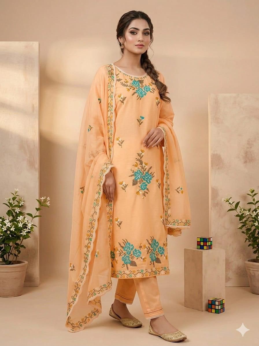 3PIECE Embroidered Summer Collection