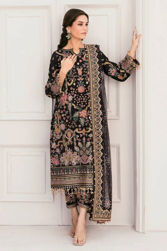3PIECE Luxury Embroidered Net Suit