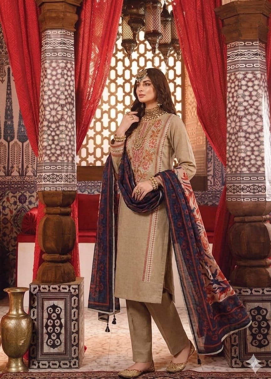 3PIECE Embroidered Summer Collection