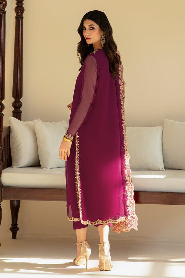 3PIECE Luxury Embroidered Chiffon Suit
