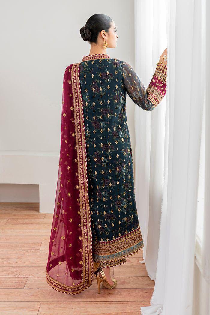3PIECE Luxury Embroidered Chiffon SILK