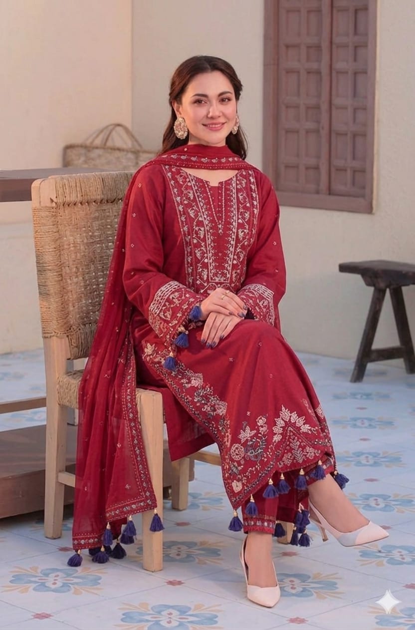 3PIECE Luxury Embroidered Summer Collection