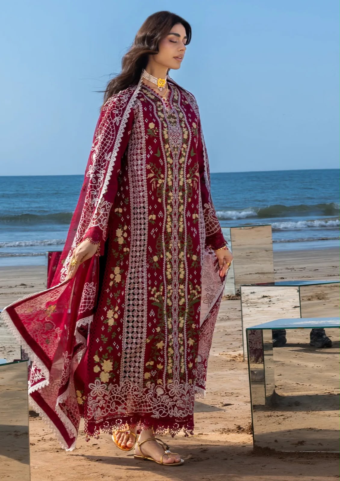 3PIECE Luxury Embroidered Chikenkari Collection