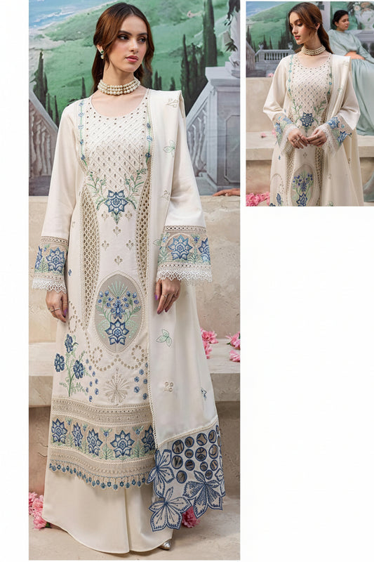3PIECE Luxury Embroidered Chikenkari Collection