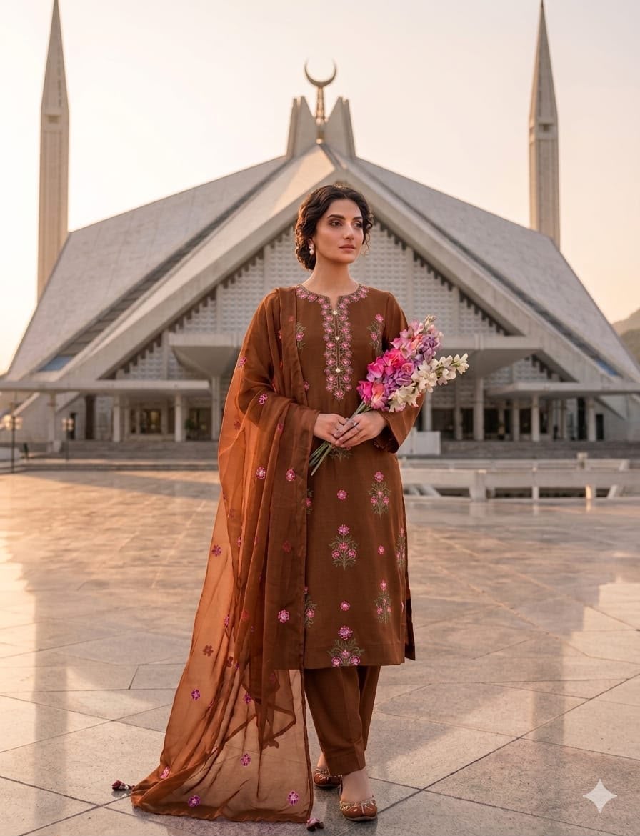 3PIECE Embroidered Sequence Summer Collection