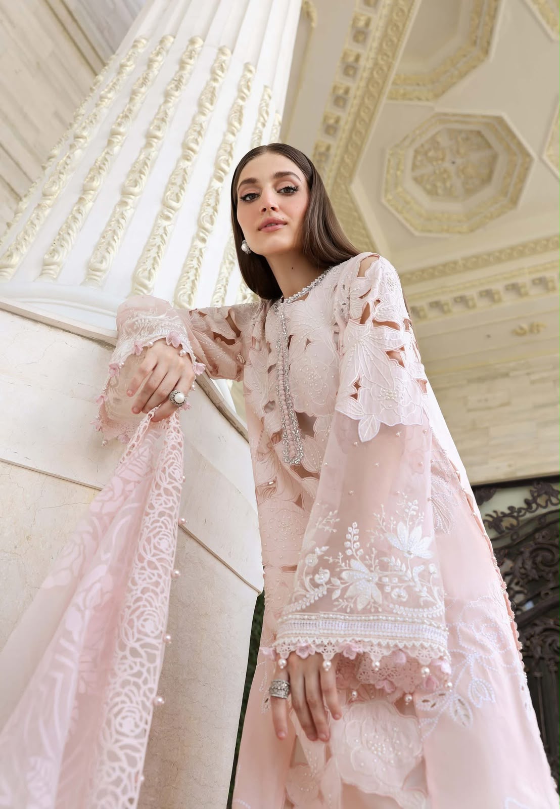 Premium Luxury Lawn 3PC Suit - Intricate Embroidered Masterpiece
